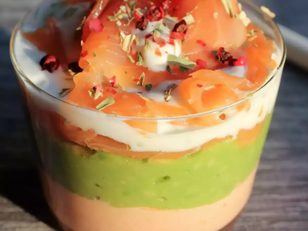 Receta Copitas de dos salmones y palta