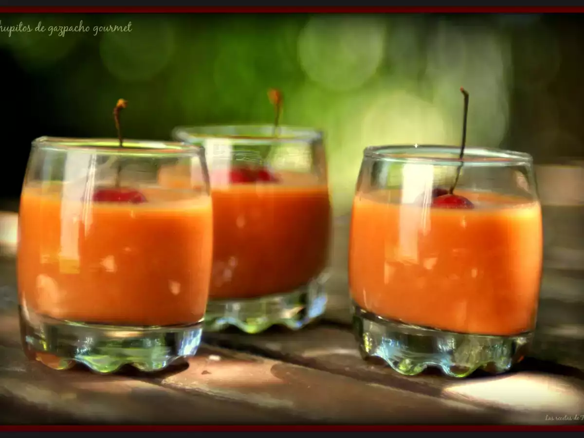 Receta Chupitos de gazpacho gourmet
