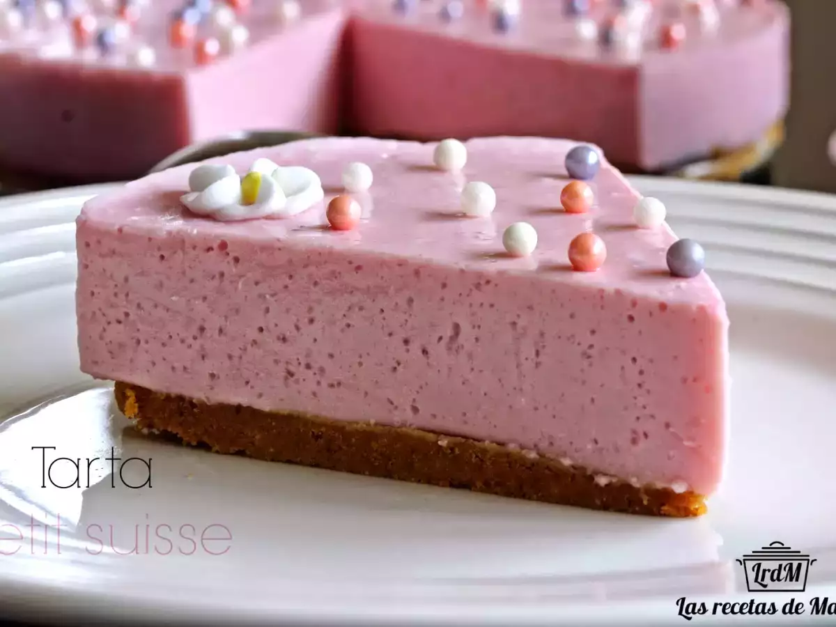 Receta Tarta de petit suisse deliciosa