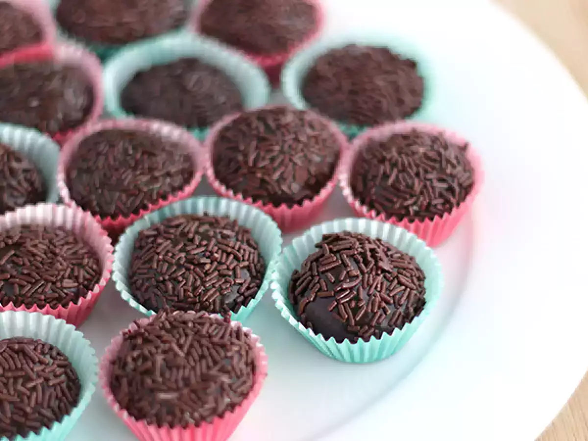 Receta Brigadeiros brasileños de chocolate