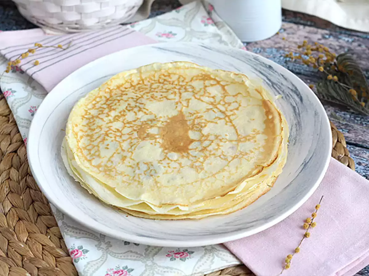 Receta Crepes clásicos, masa perfecta