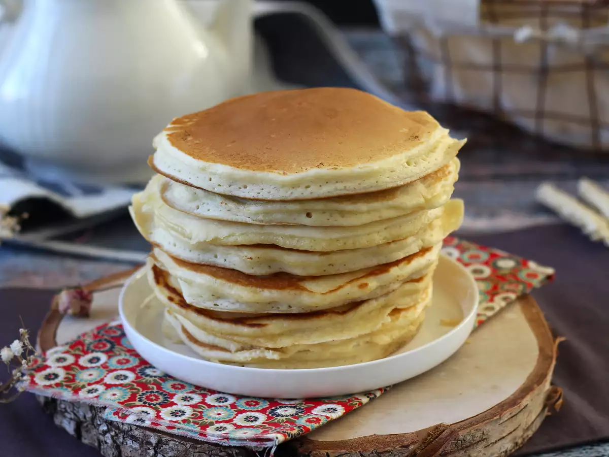 Receta Pancakes americanas mega esponjosas, tortitas