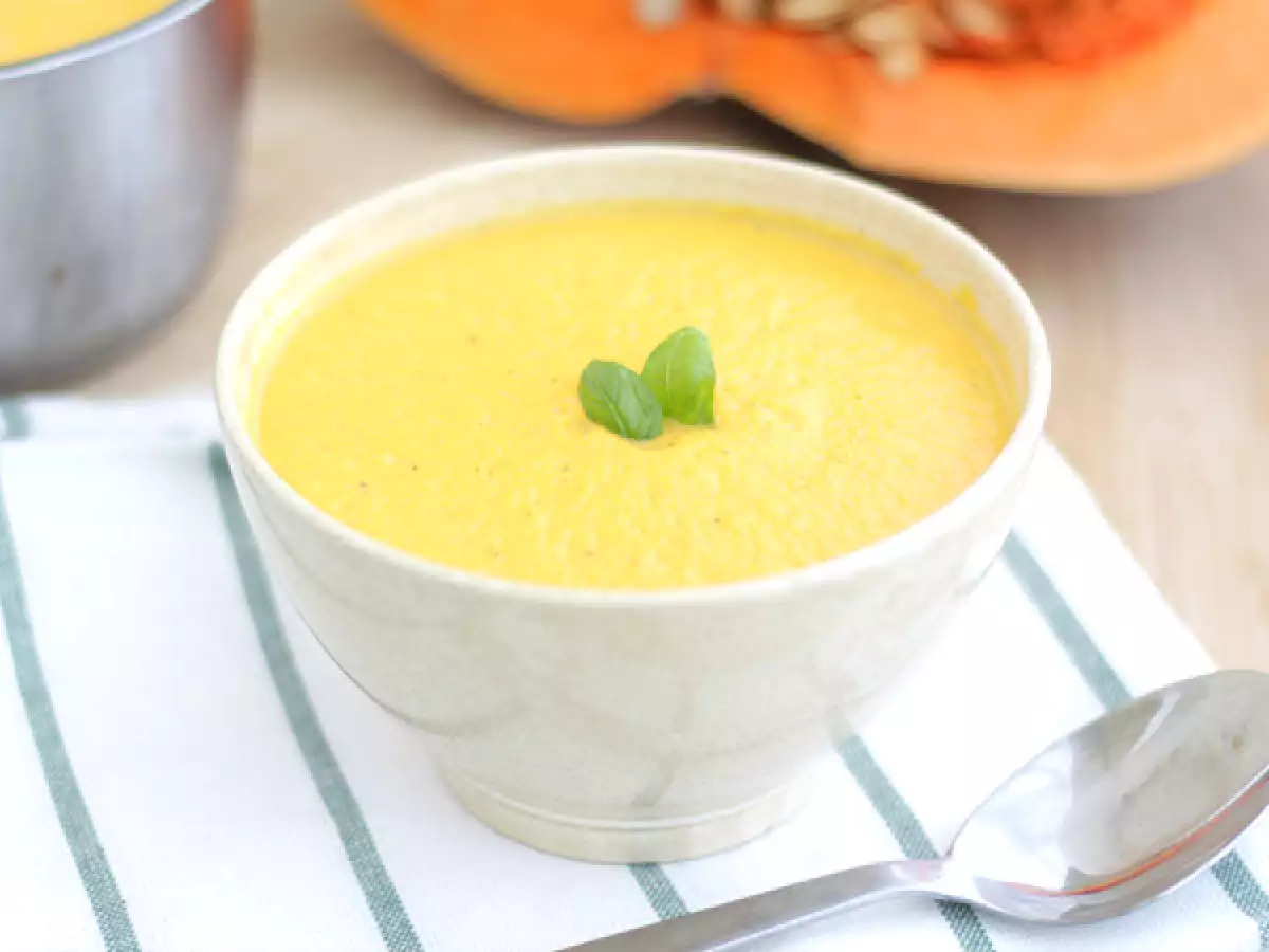 Receta Crema de calabaza y cebolla