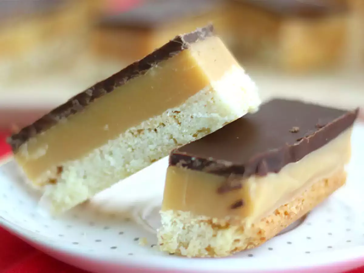 Receta Twix casero, barritas de caramelo