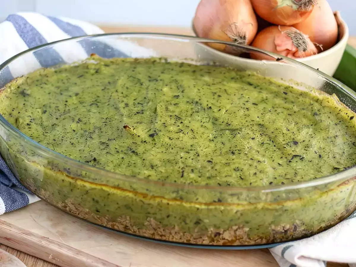 Receta Pastel vegano de tofu, calabacín y patatas