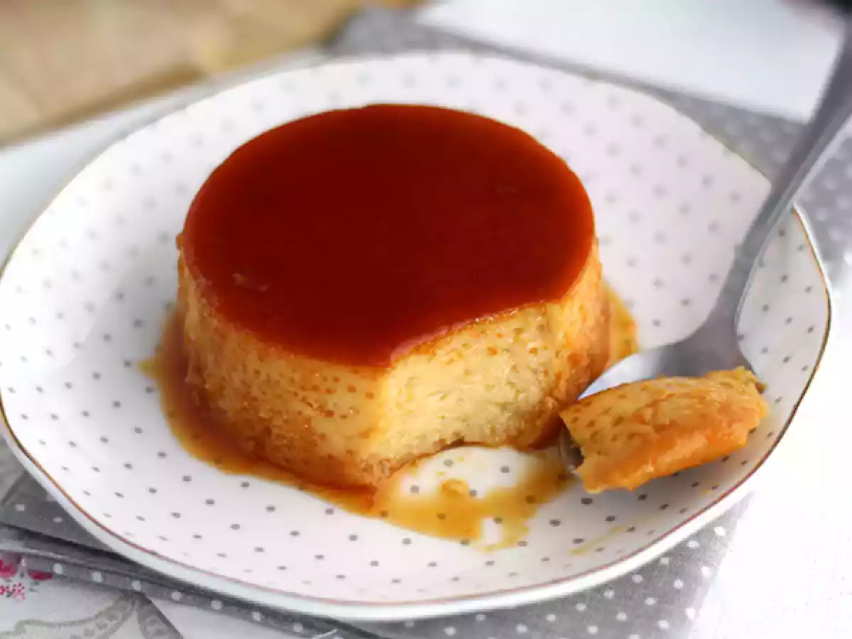 Receta Flan de leche condensada con caramelo