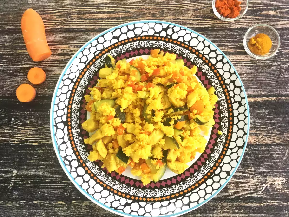 Receta Cuscús expres de pollo y verduras