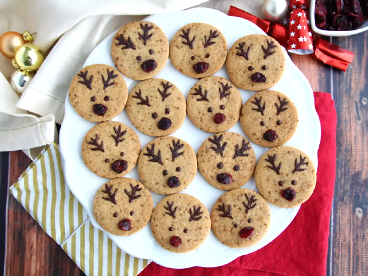 Receta Galletas reno (sin gluten y veganas)