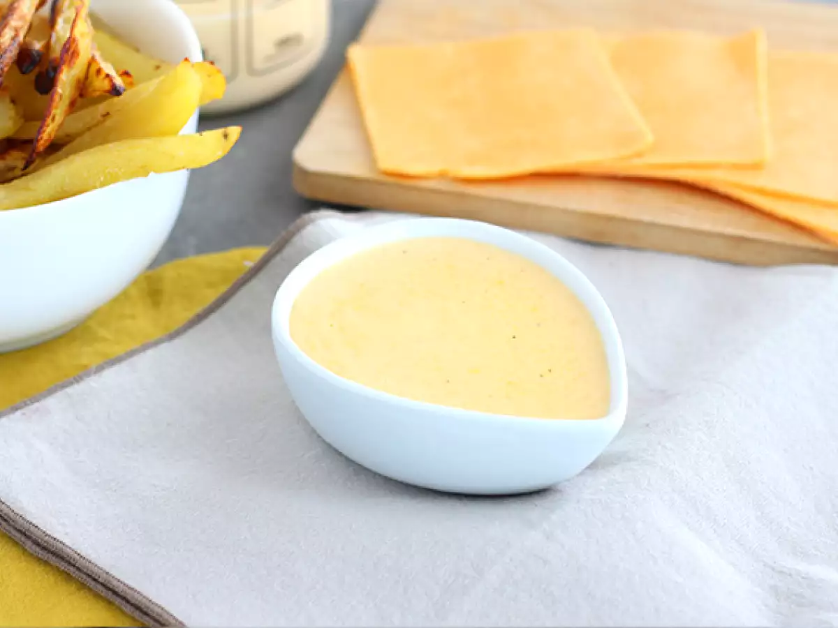 Receta Salsa de queso para tacos o nachos