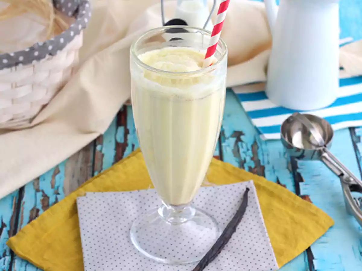 Receta Batido de vainilla fácil