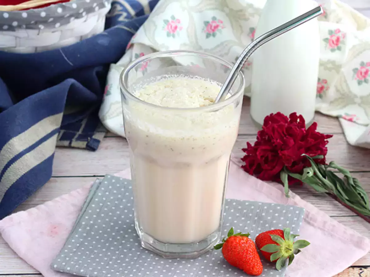 Receta Batido de fresa y vainilla
