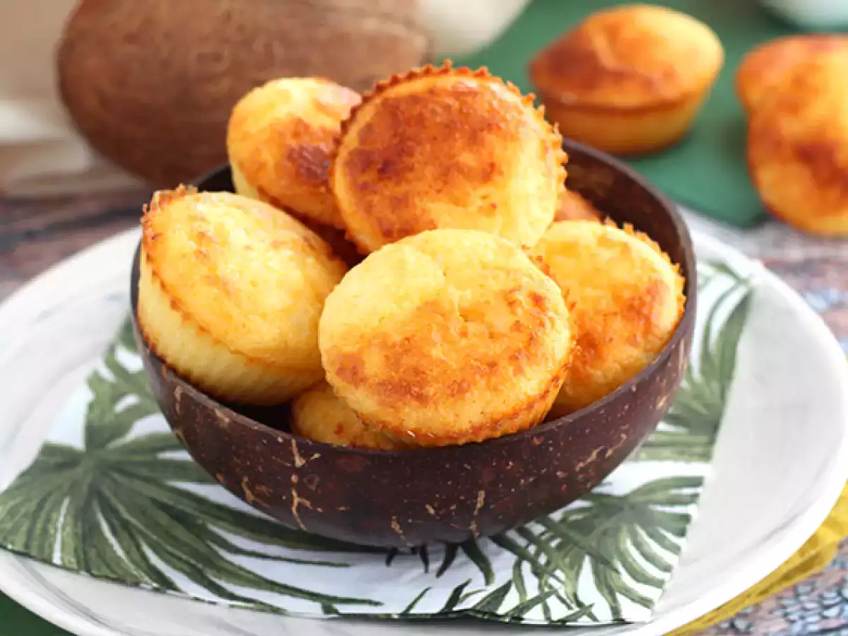 Receta Muffins de coco brasileños - queijadinhas
