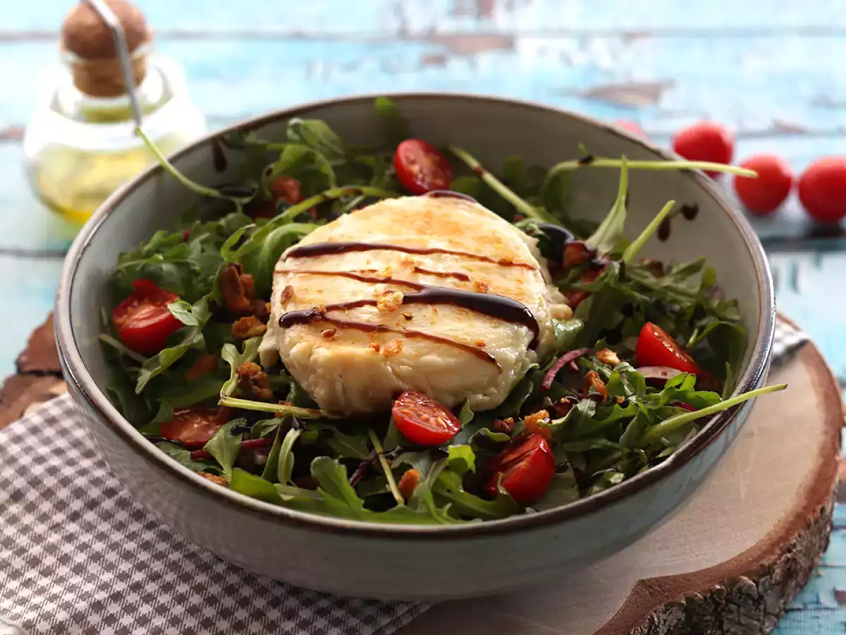 Receta Ensalada con queso de cabra