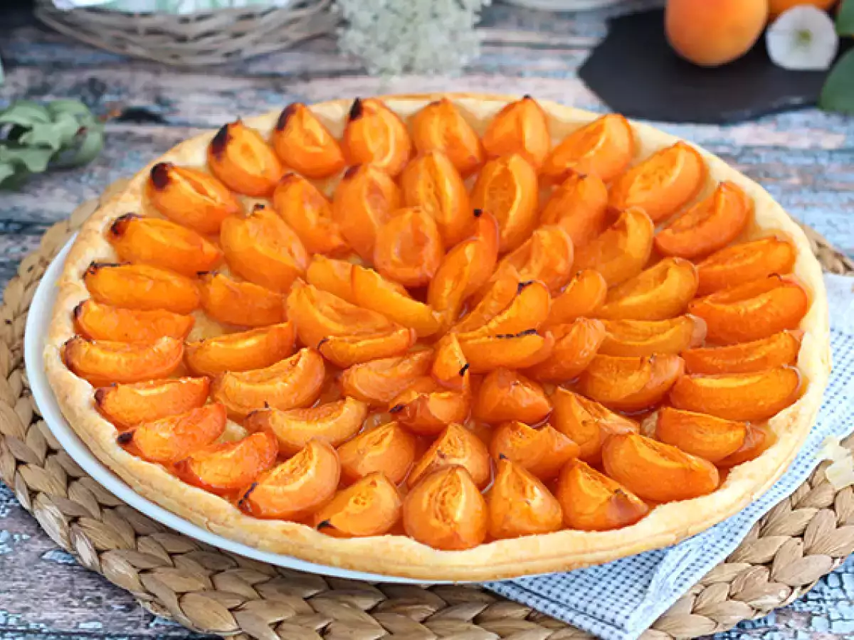 Receta Tarta de albaricoque fácil
