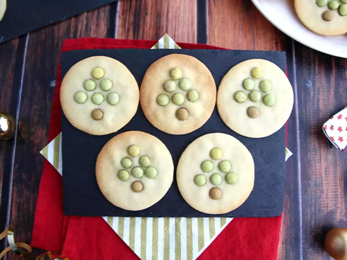 Receta Galletas sablés de árbol de navidad