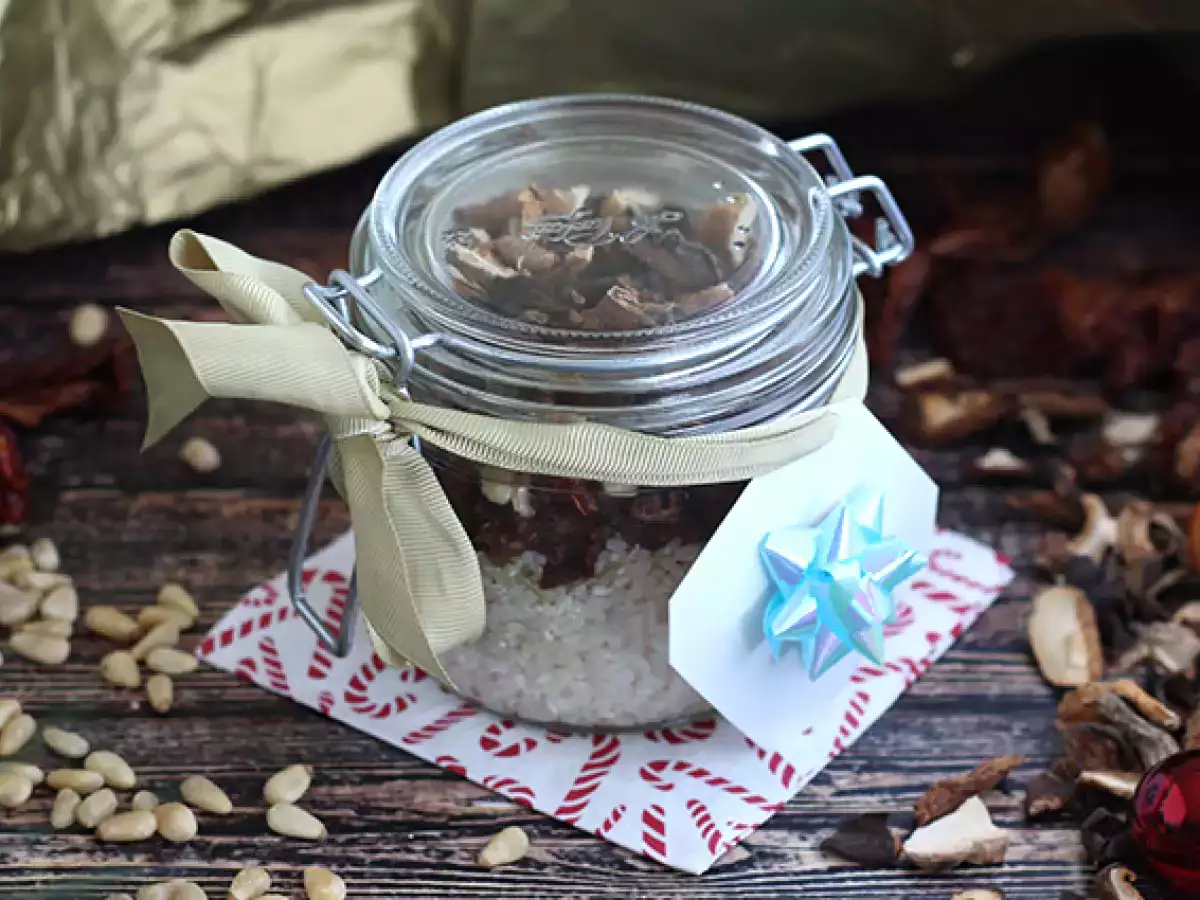 Receta Kit para risotto de tomate seco y setas deshidratadas