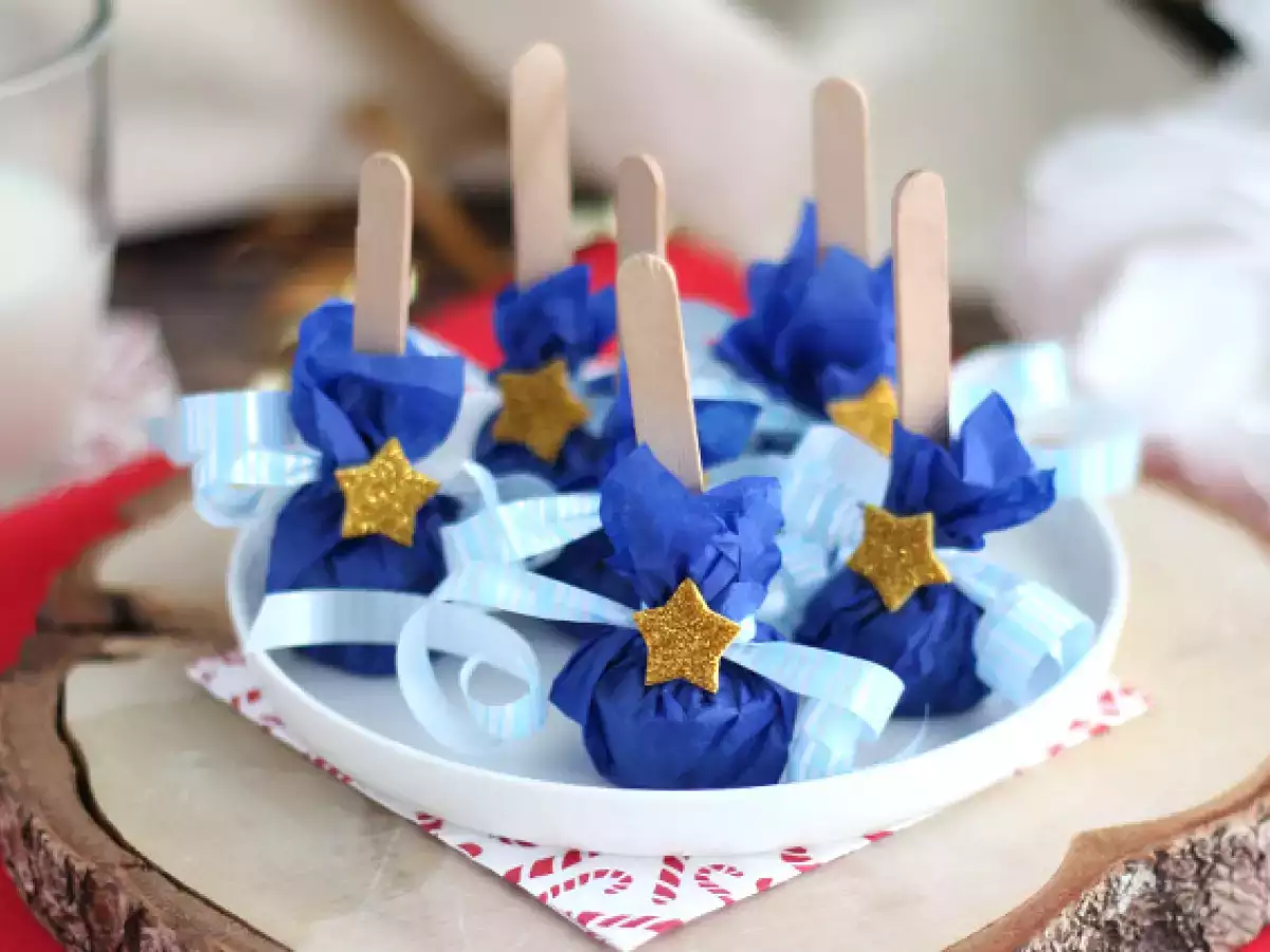 Receta Piruletas de chocolate: chocolate blanco + spéculoos