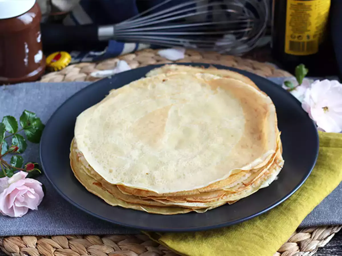 Receta Masa de crepes con cerveza (sin lactosa)