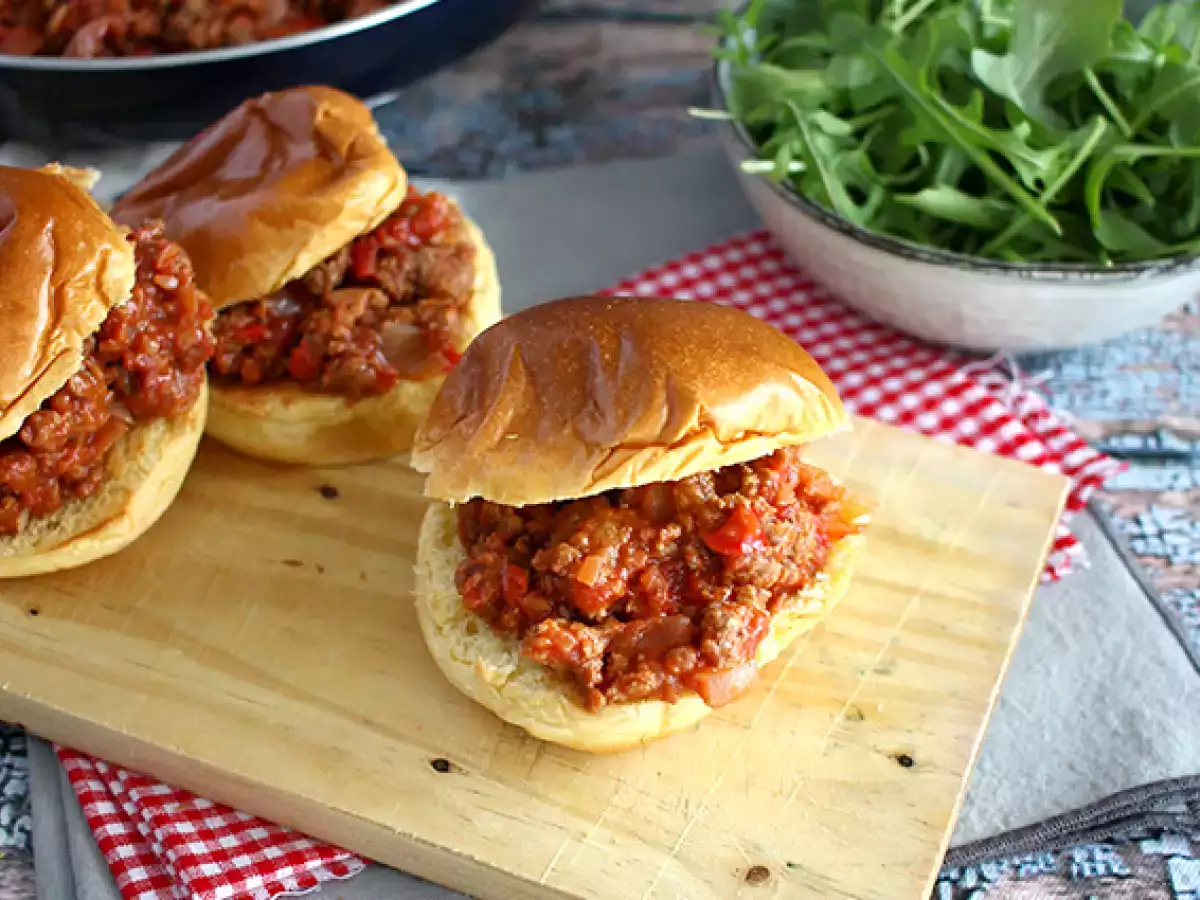 Receta Hamburguesa estilo sloppy joes