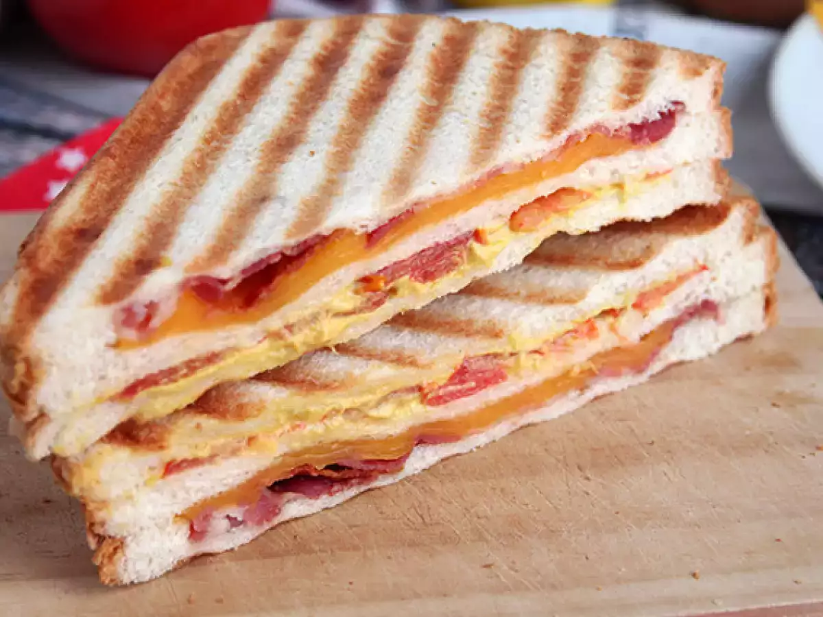 Receta Club sandwich americano