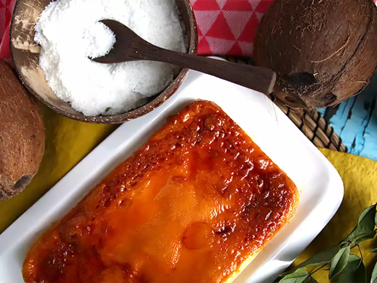 Receta Flan de coco en microondas en 8 minutos