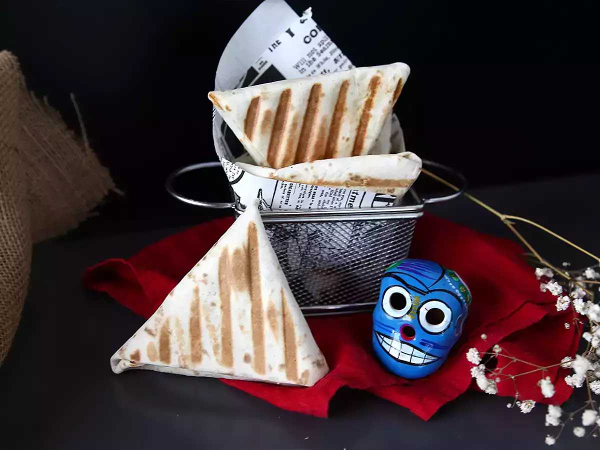 Receta Tacos samosas con carne picada