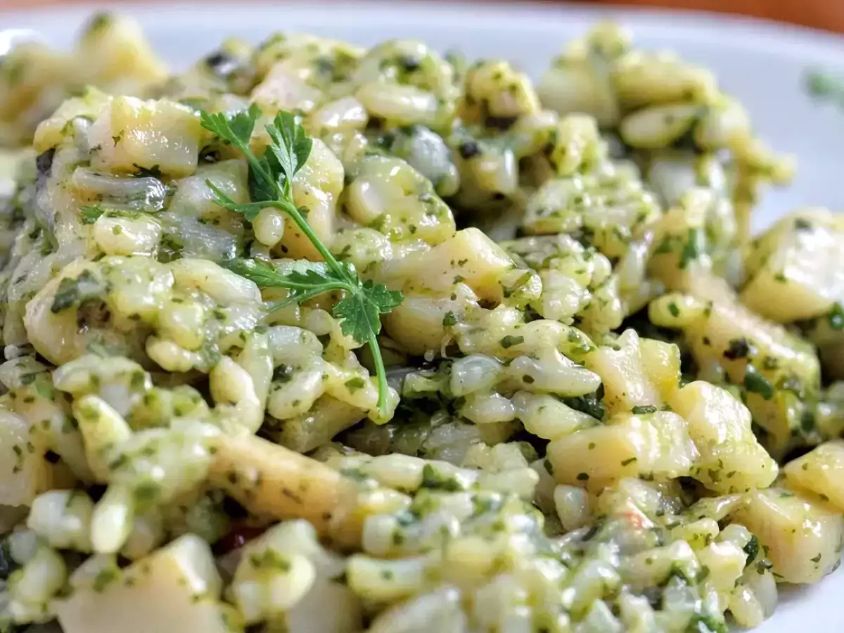Receta Arroz con pesto - fácil y rápido