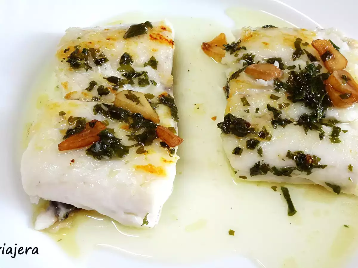 Receta Merluza a la plancha al orio