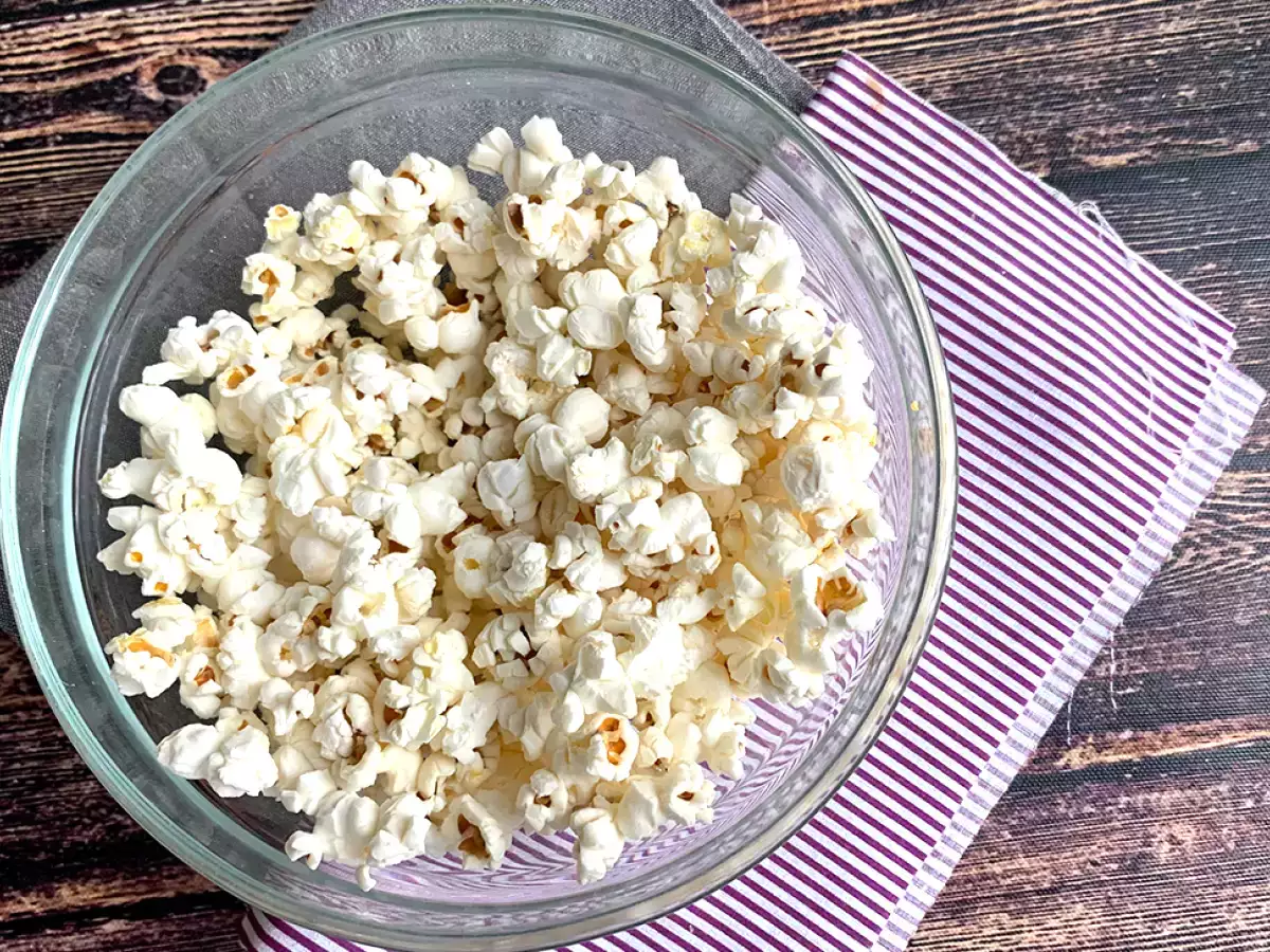 Receta Palomitas de maíz en el microondas (sin aceite)