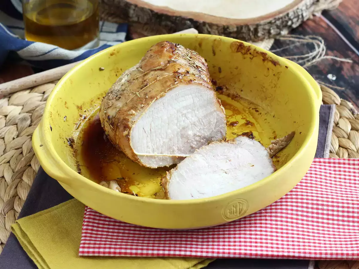 Receta ¿cómo cocinar un lomo de cerdo asado en el horno?