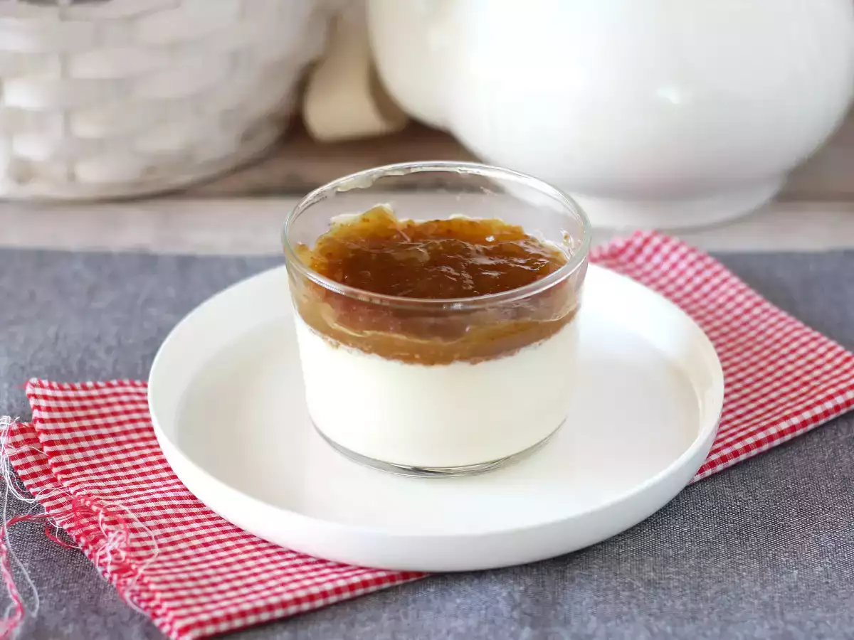 Receta Panna cotta de vainilla con coulis de higo