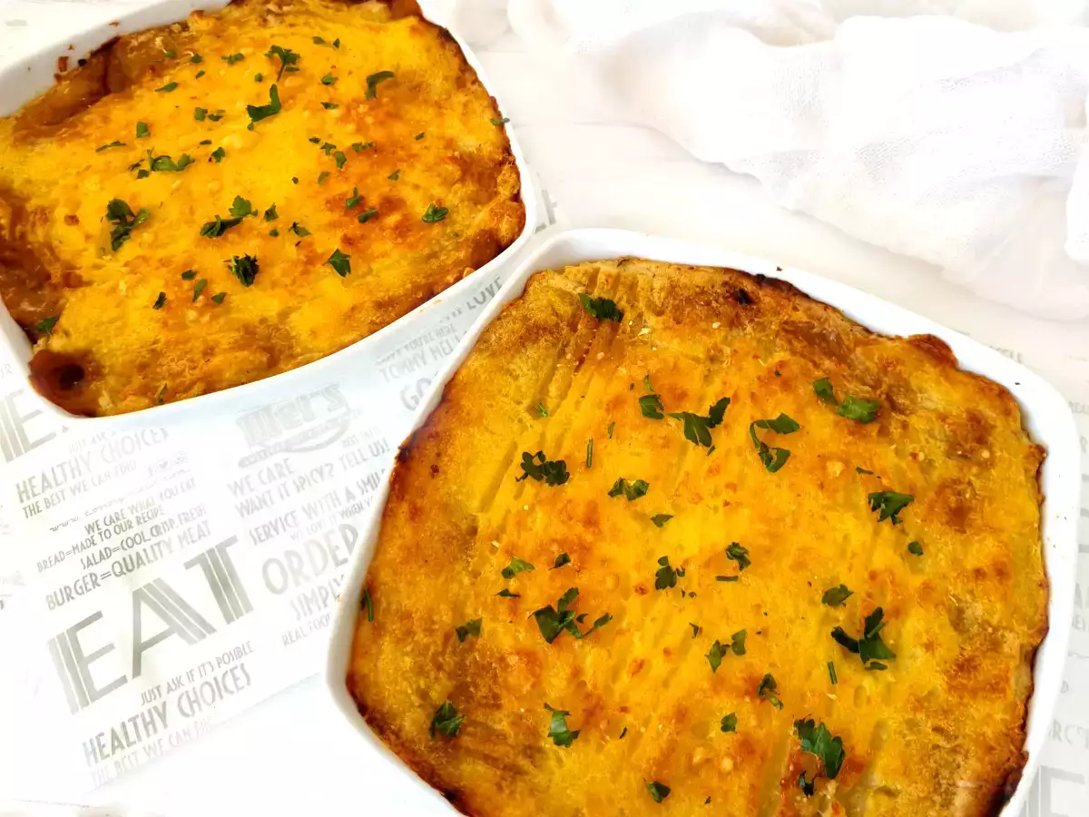 Receta cottage pie, pastel de carne y patatas {receta inglesa}