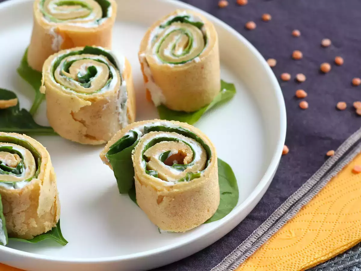 Receta Tortitas de lentejas rojas, con solo 2 ingredientes