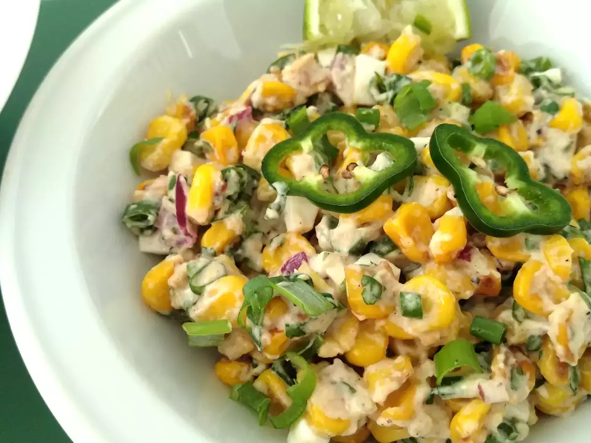Receta Ensalada de maíz {receta mexicana}