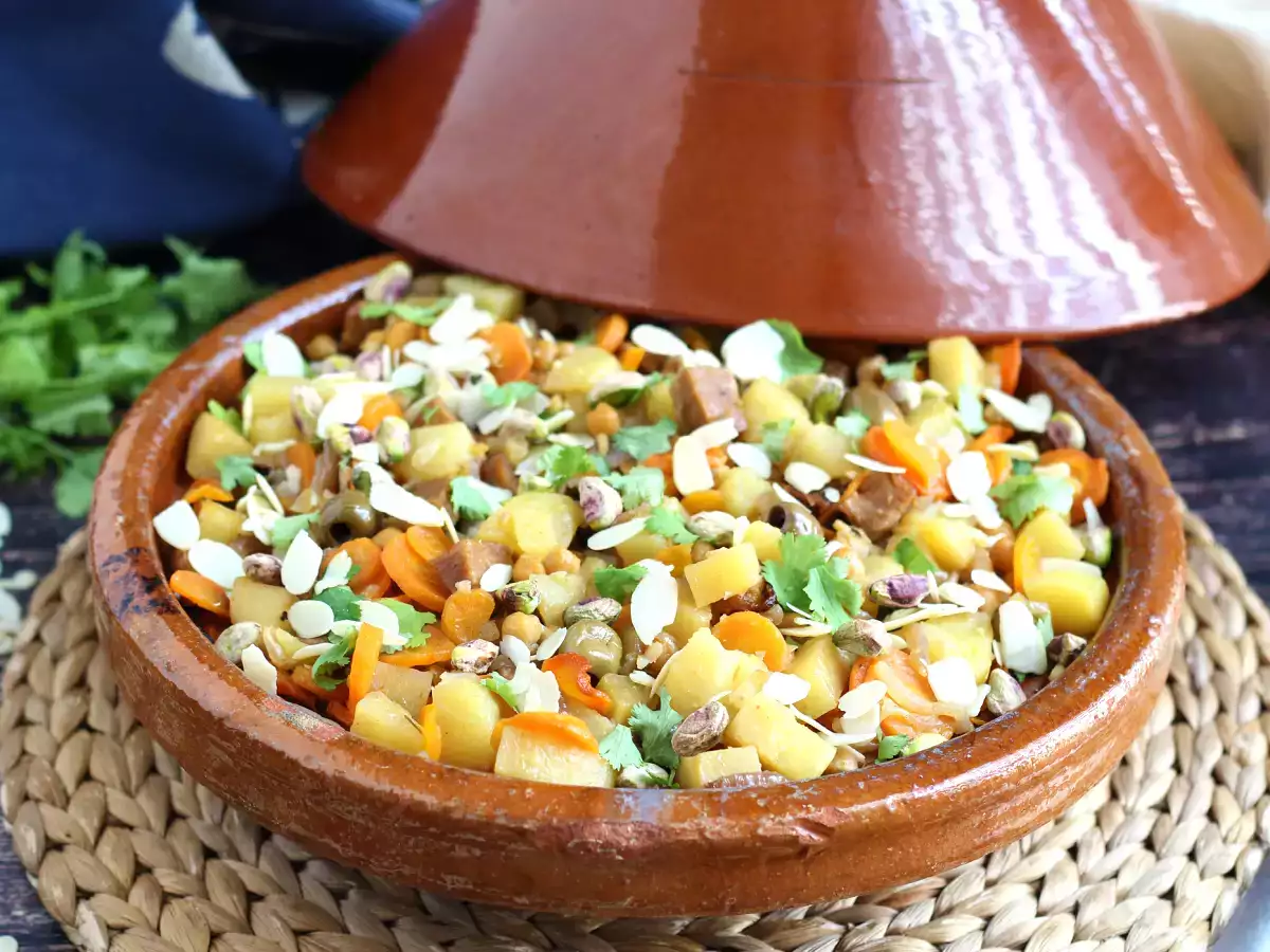Receta Tajine vegano (¡utiliza el seitán con nosotros!)