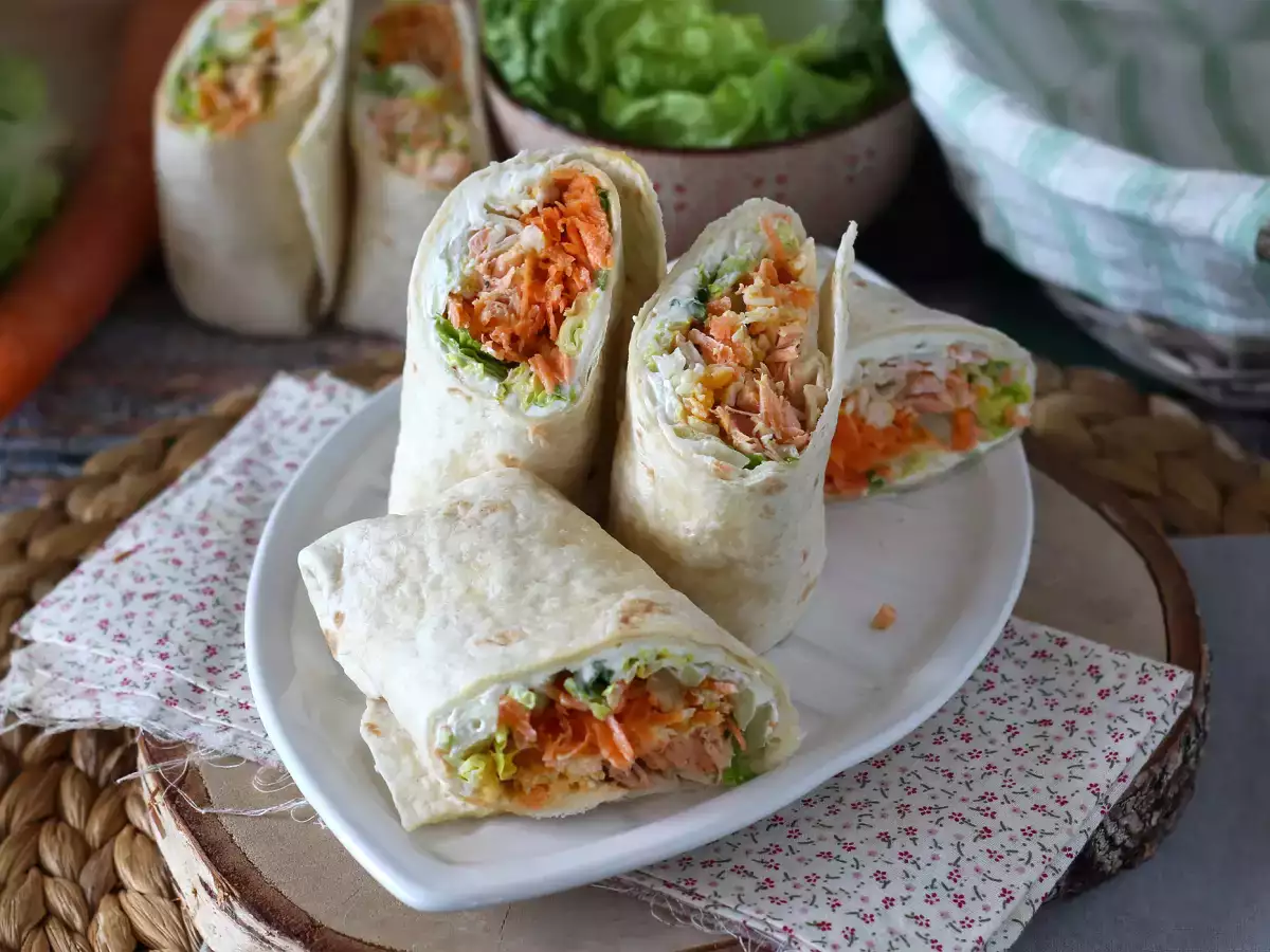 Receta Wraps de salmón, el bocado perfecto para llevar cómodamente a cualquier parte