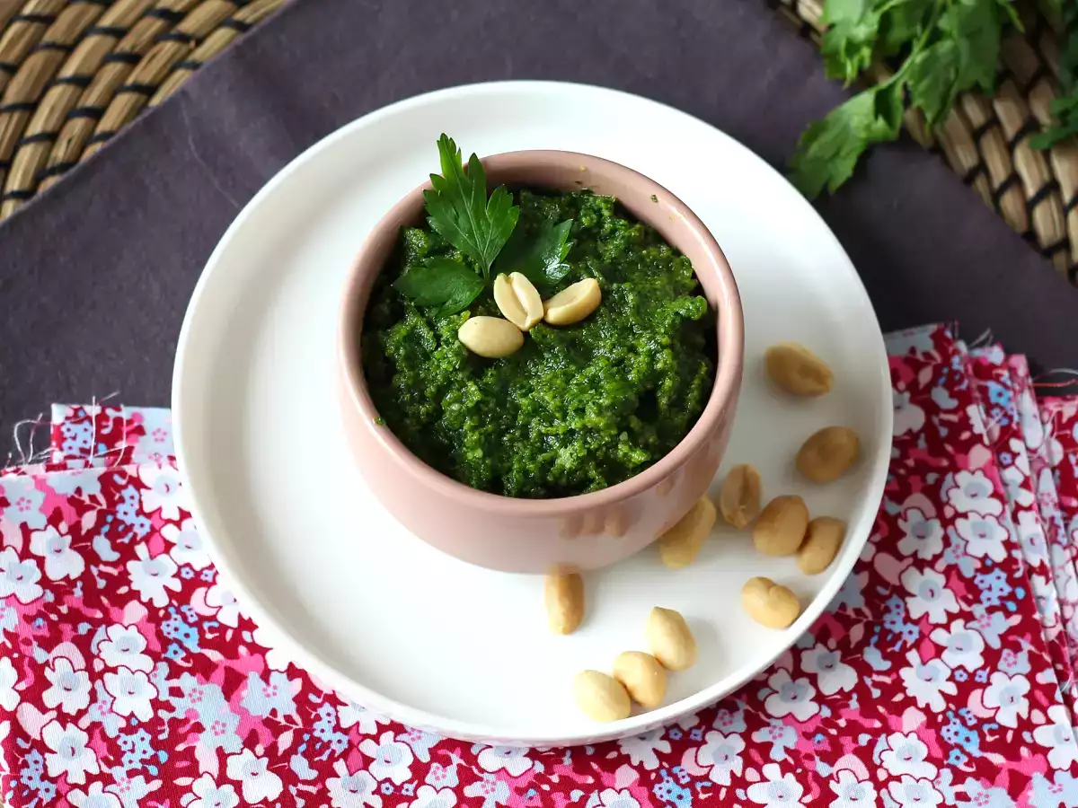 Receta Pesto de perejil y cacahuetes