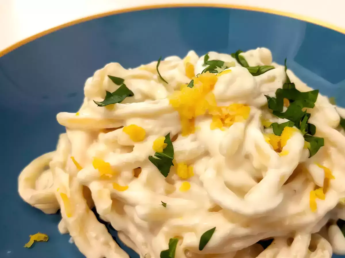 Receta Pasta con ricotta y limón, una receta fácil, rápida y deliciosa