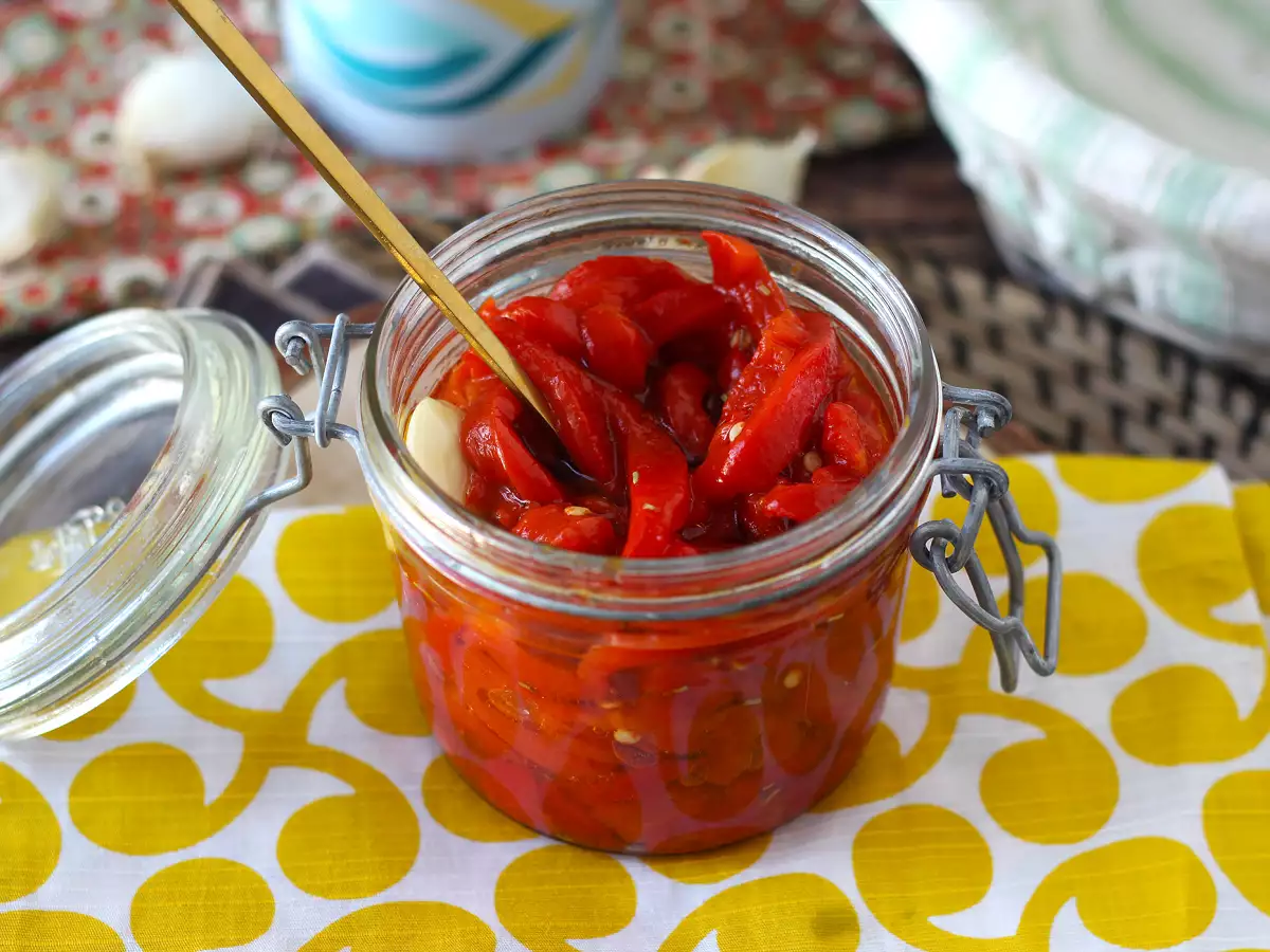 Receta Pimientos rojos asados en freidora de aire