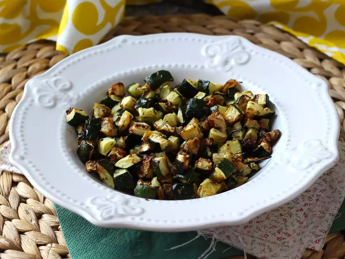 Receta ¿cómo cocinar los calabacines en la freidora de aire?