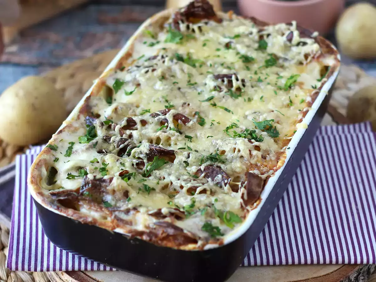 Receta Patatas gratinadas en freidora de aire