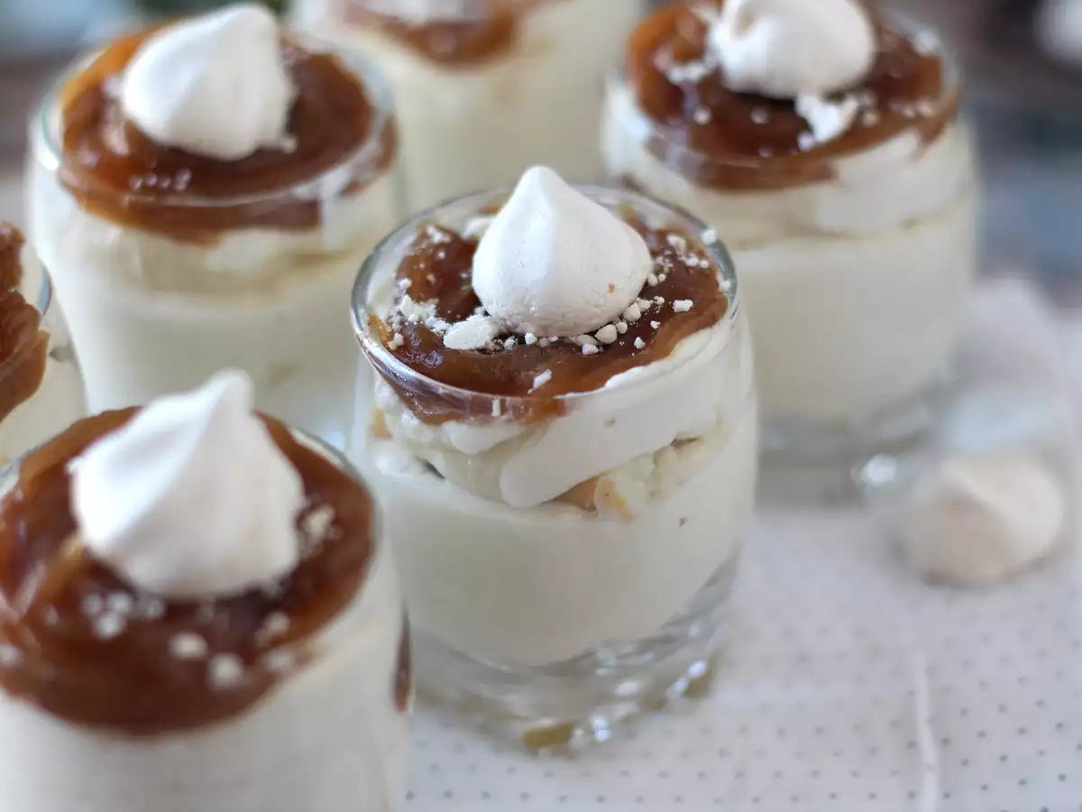 Receta Vasitos estilo mont blanc con crema de castañas