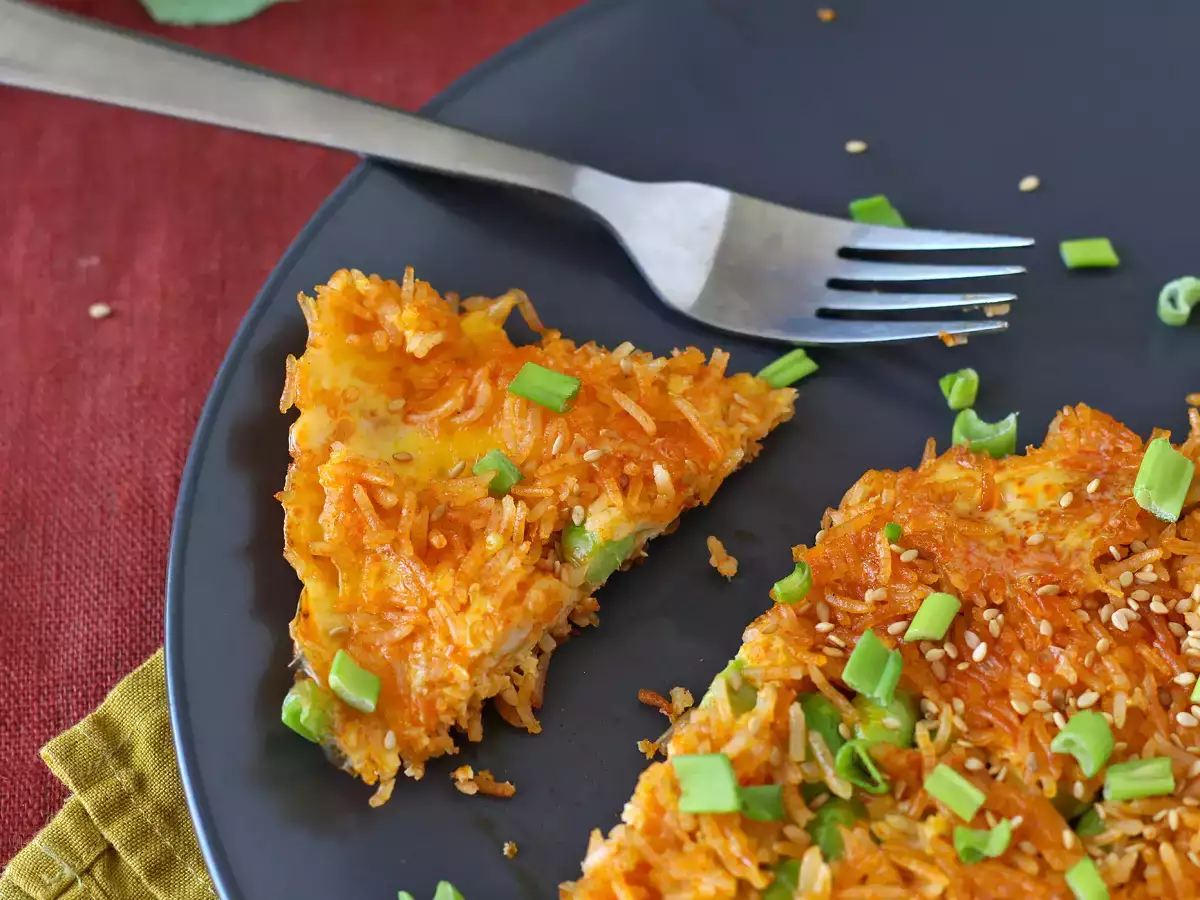 Receta Tortilla de arroz crujiente: ligera, nutritiva y sorprendente
