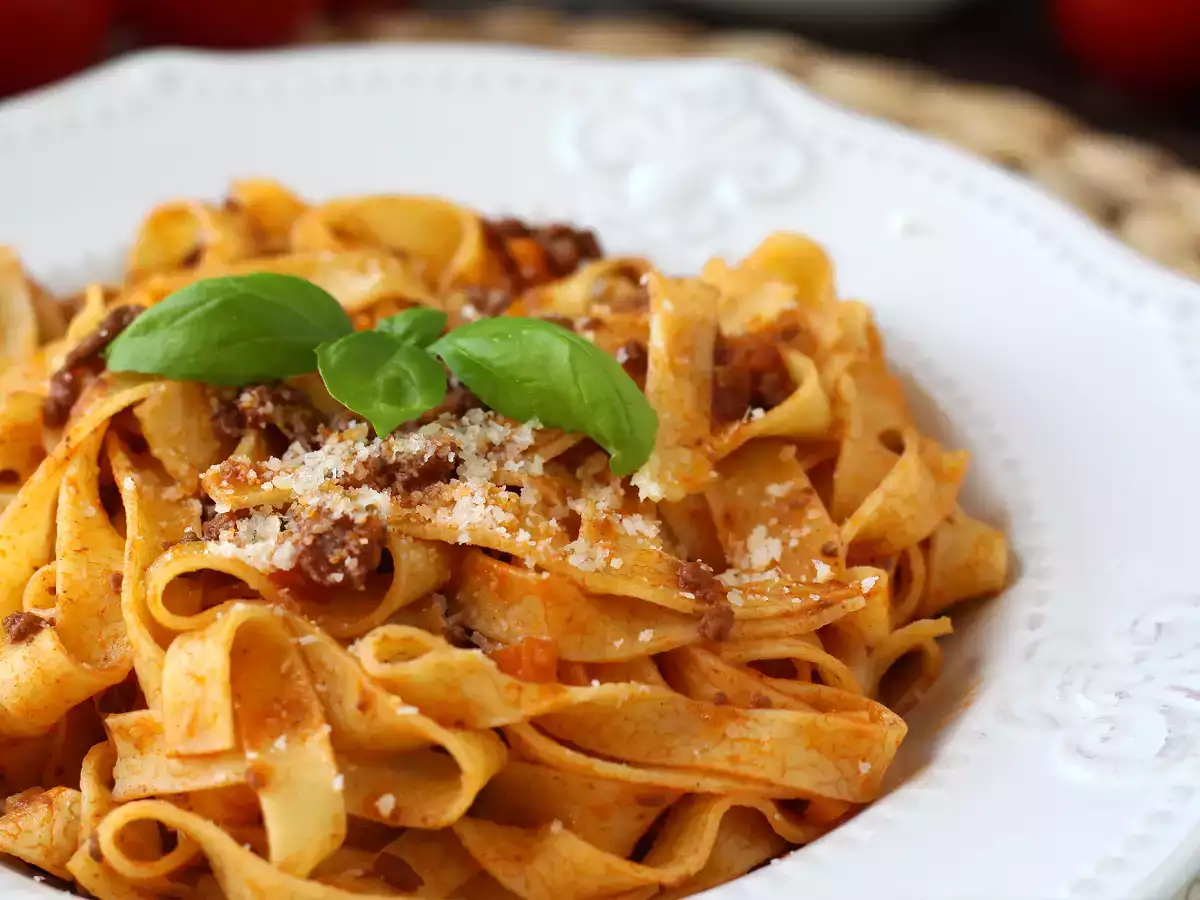 Receta Pasta a la boloñesa como en italia – receta de tagliatelle con ragù alla bolognese casero