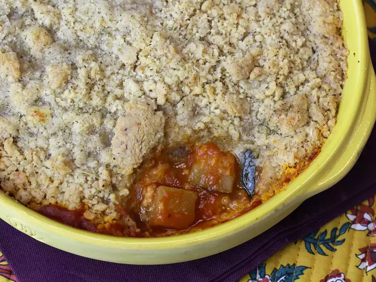 Receta Crumble de pisto de verduras, ¡un plato rápido y fácil que te encantará!