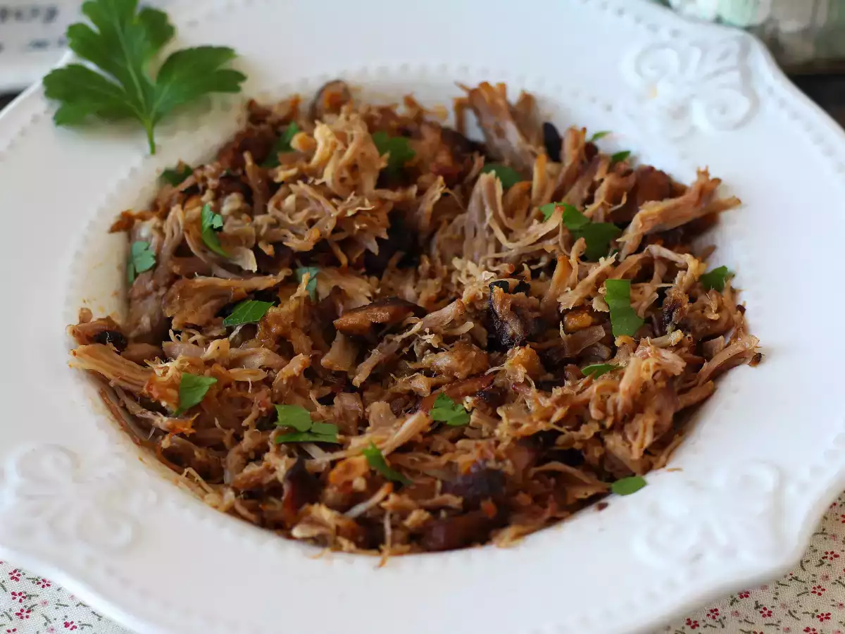 Receta Pulled pork o cerdo deshilachado en freidora de aire