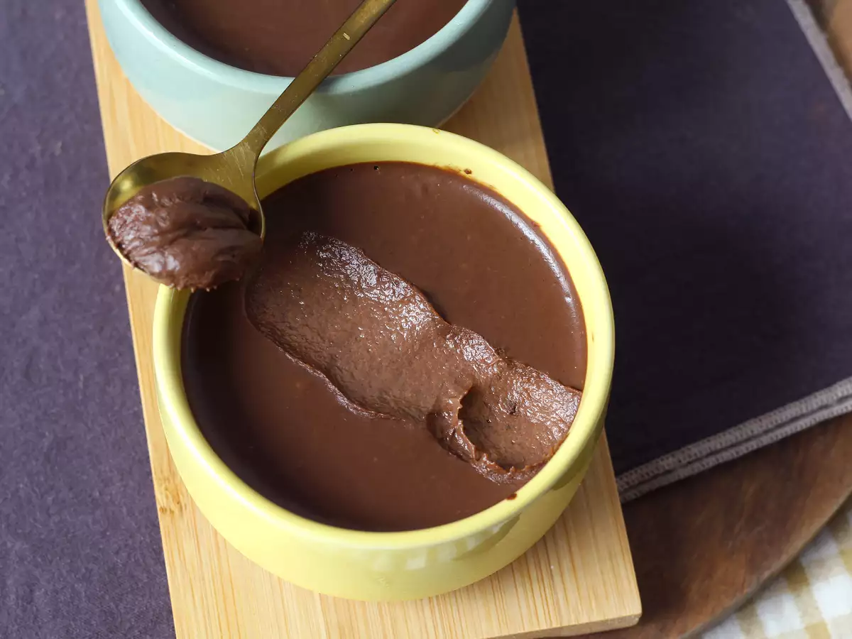Receta Crema de plátano y chocolate con solo tres ingredientes