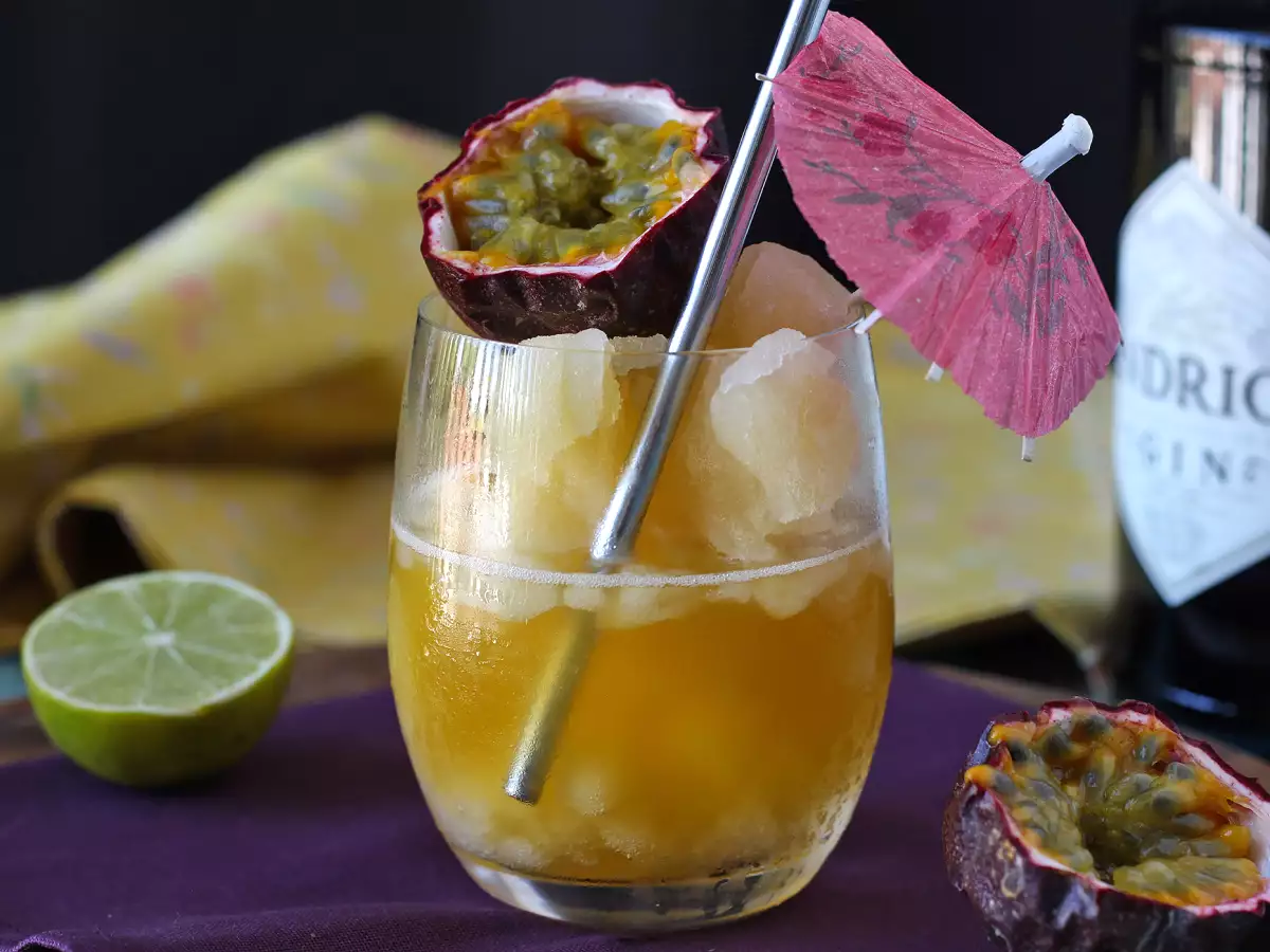 Receta Cóctel granizado de ginebra y maracuyá: ¡la bebida refrescante del verano!