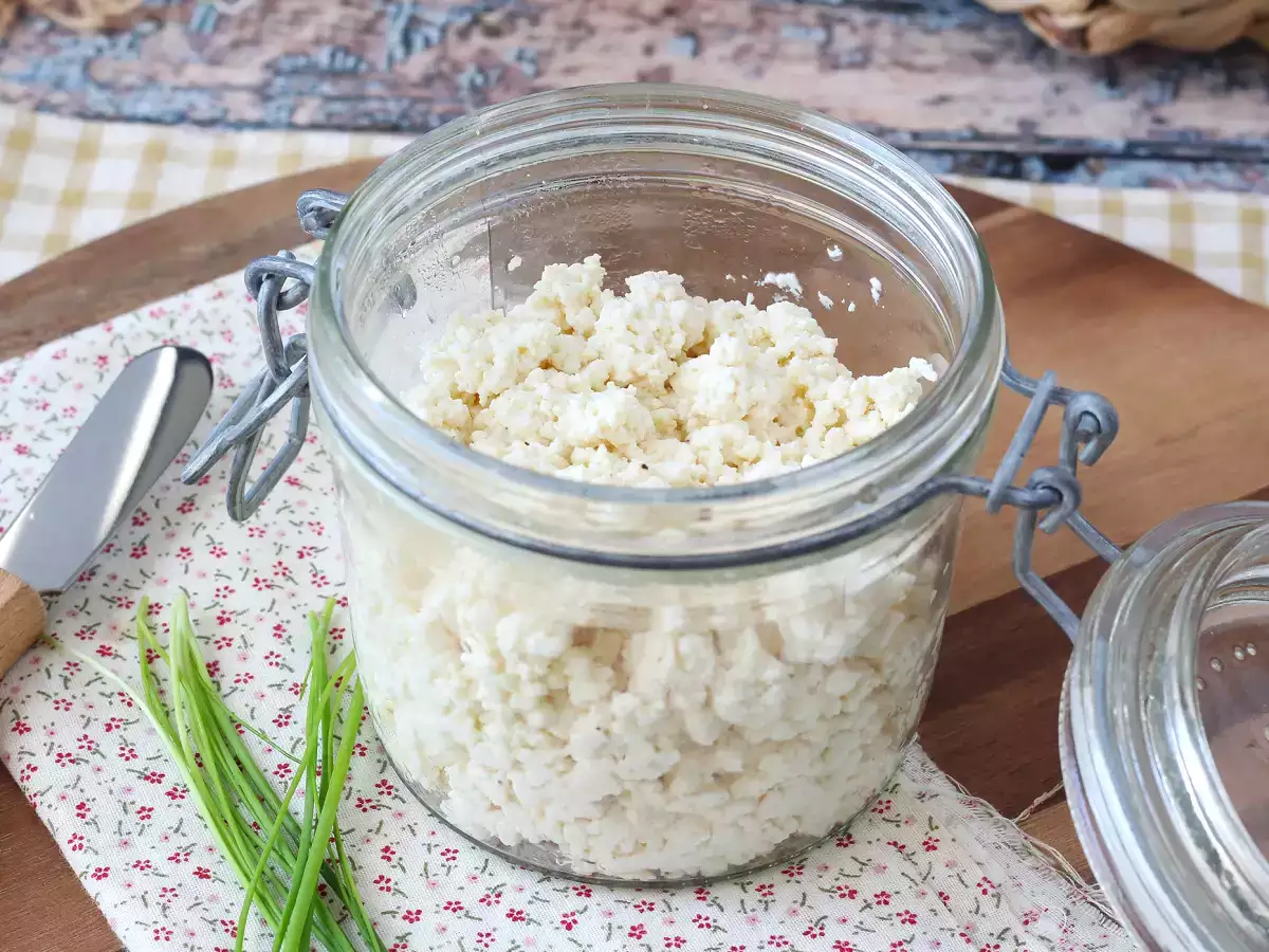 Receta Queso cottage casero con solo dos ingredientes