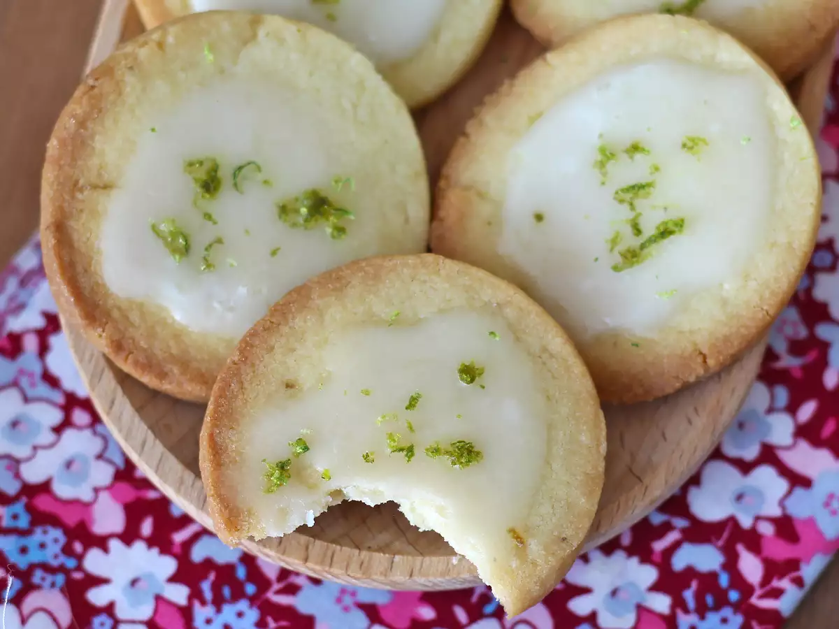 Receta Galletas de mantequilla y lima con glaseado